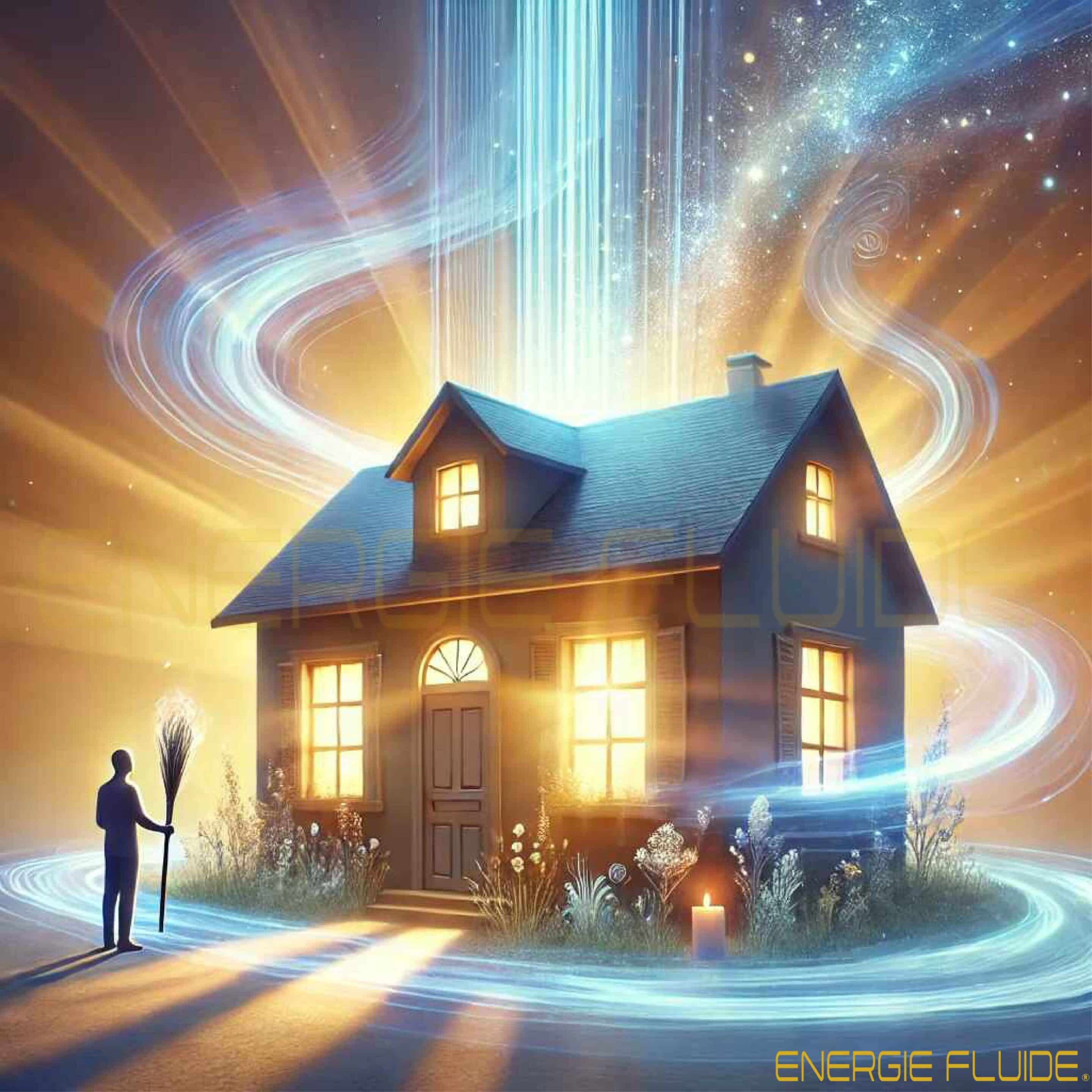 nettoyage_energetique_maison_ bienfaits_energie_fluide maison remplie de lumière lors du nettoyage énergétique de la maison